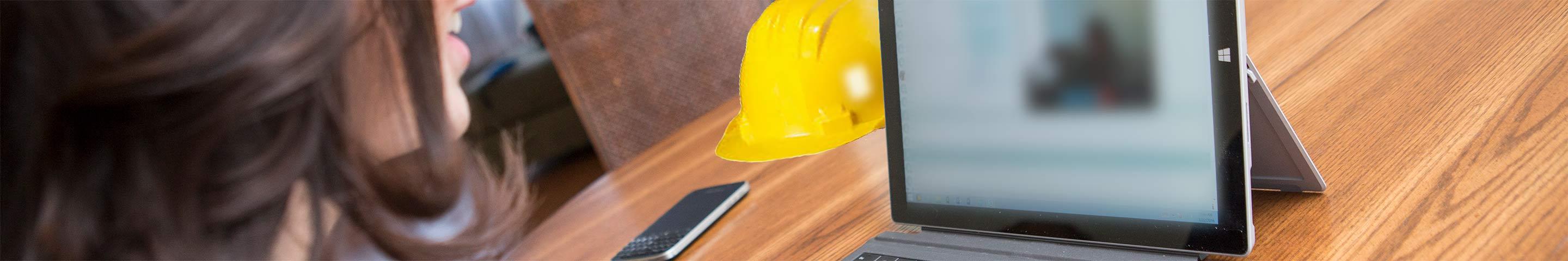Female employer taking training